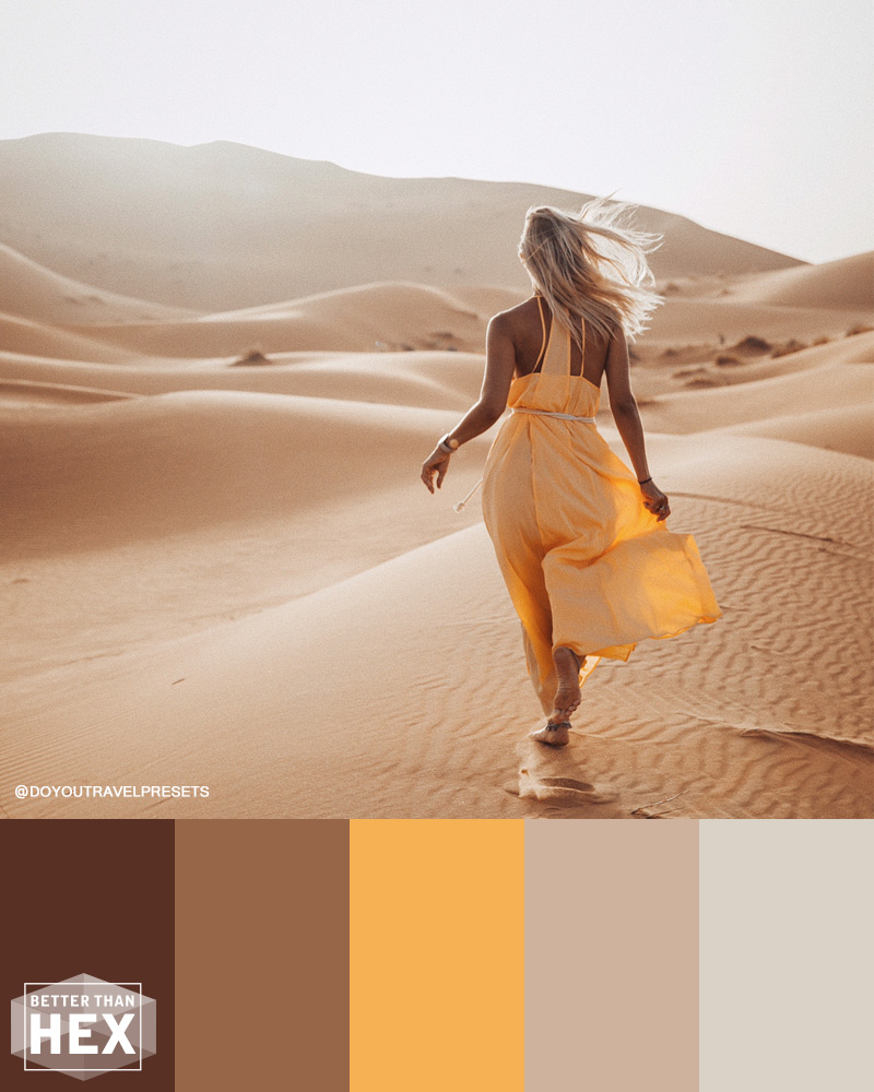 Yellow Desert Color Palette